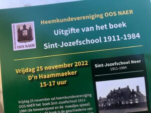 Heemkundeverenigng ‘Oos Naer’ presenteert boek Sint Jozefschool